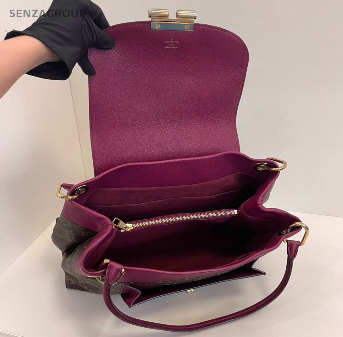 Louis Vuitton Olympe Monogram Top Handle Bag Shoulder Bag Brown Women Classic