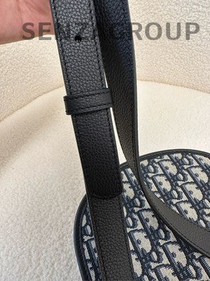 Dior Gallop Unisex Shoulder Bag Black Silver Classic