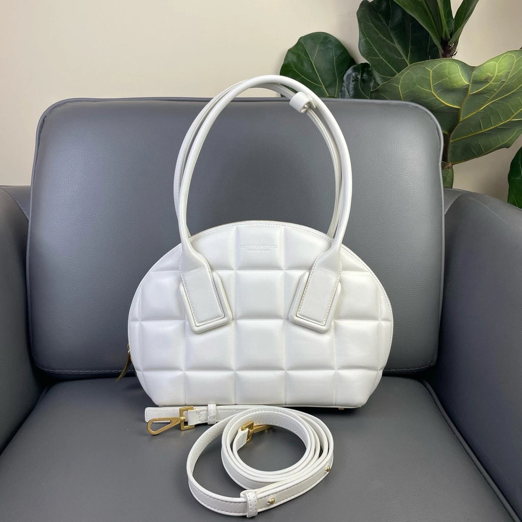 Bottega Veneta Swoop Shell Calfskin Crossbody Handbag For Women