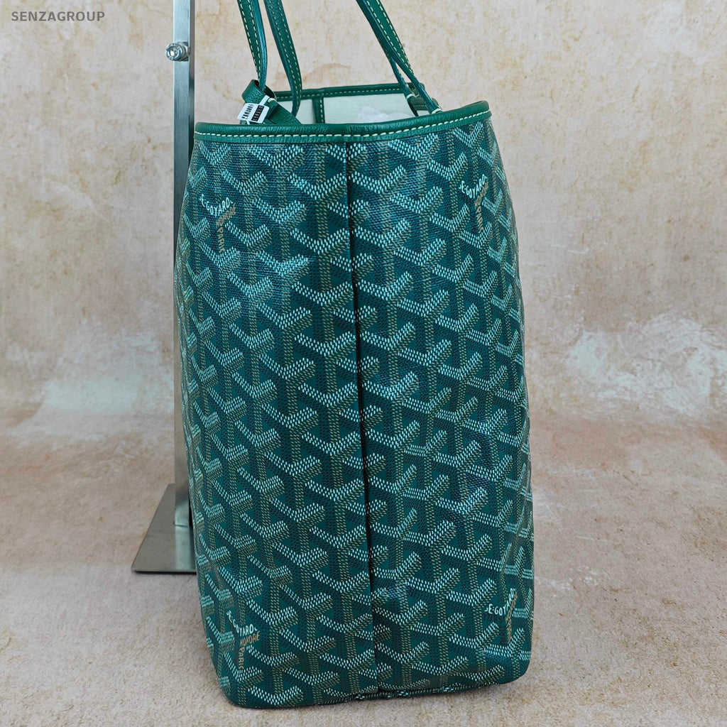 Goyard Green Silver Buckle Medium Tote Shoulder Bag Women Fashion