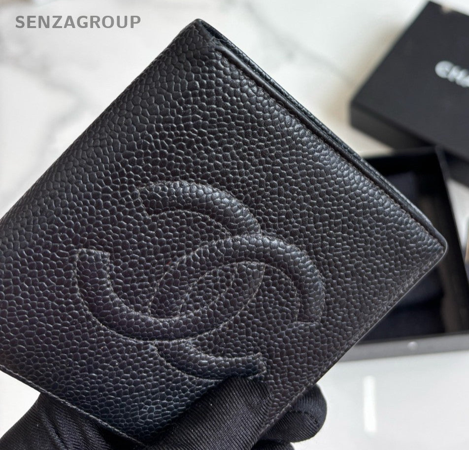 CHANEL CC Wallet Calfskin Black