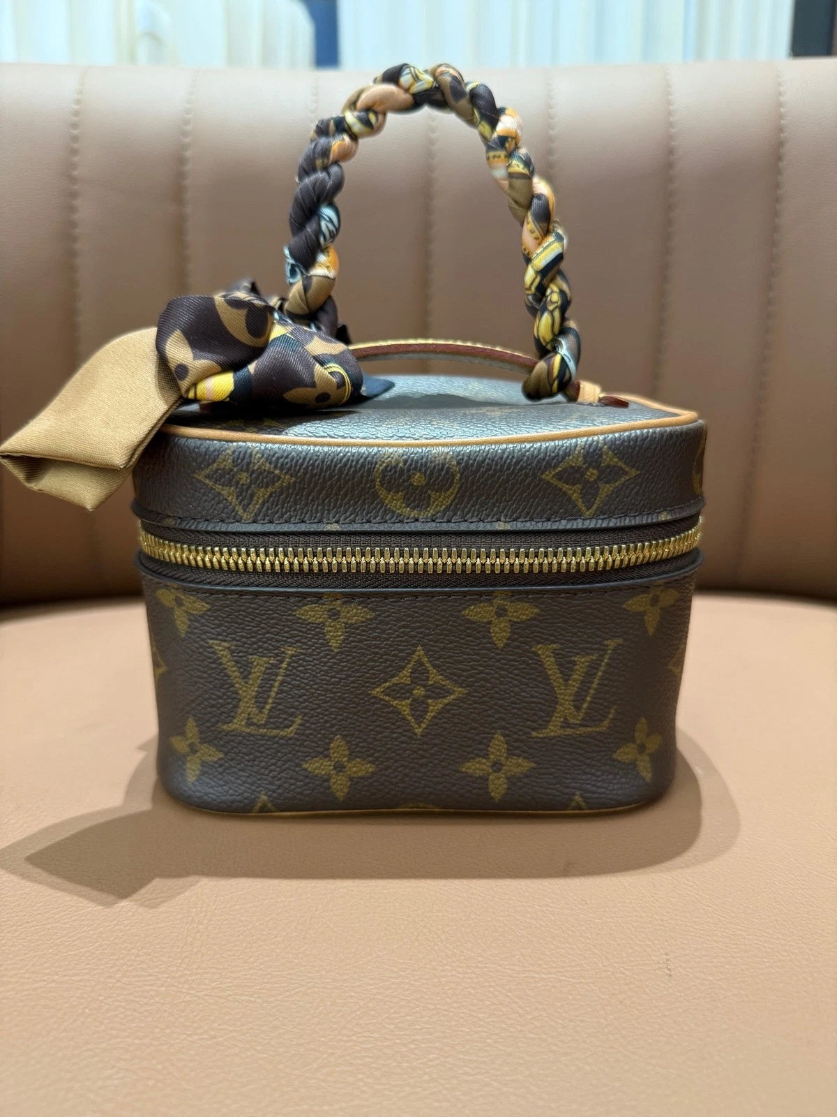 Louis Vuitton Nice Nano Mini Canvas Cosmetic Clutch Bag For Women