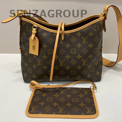 Louis Vuitton Carryall PM Monogram Brown Shoulder Bag Classic Women
