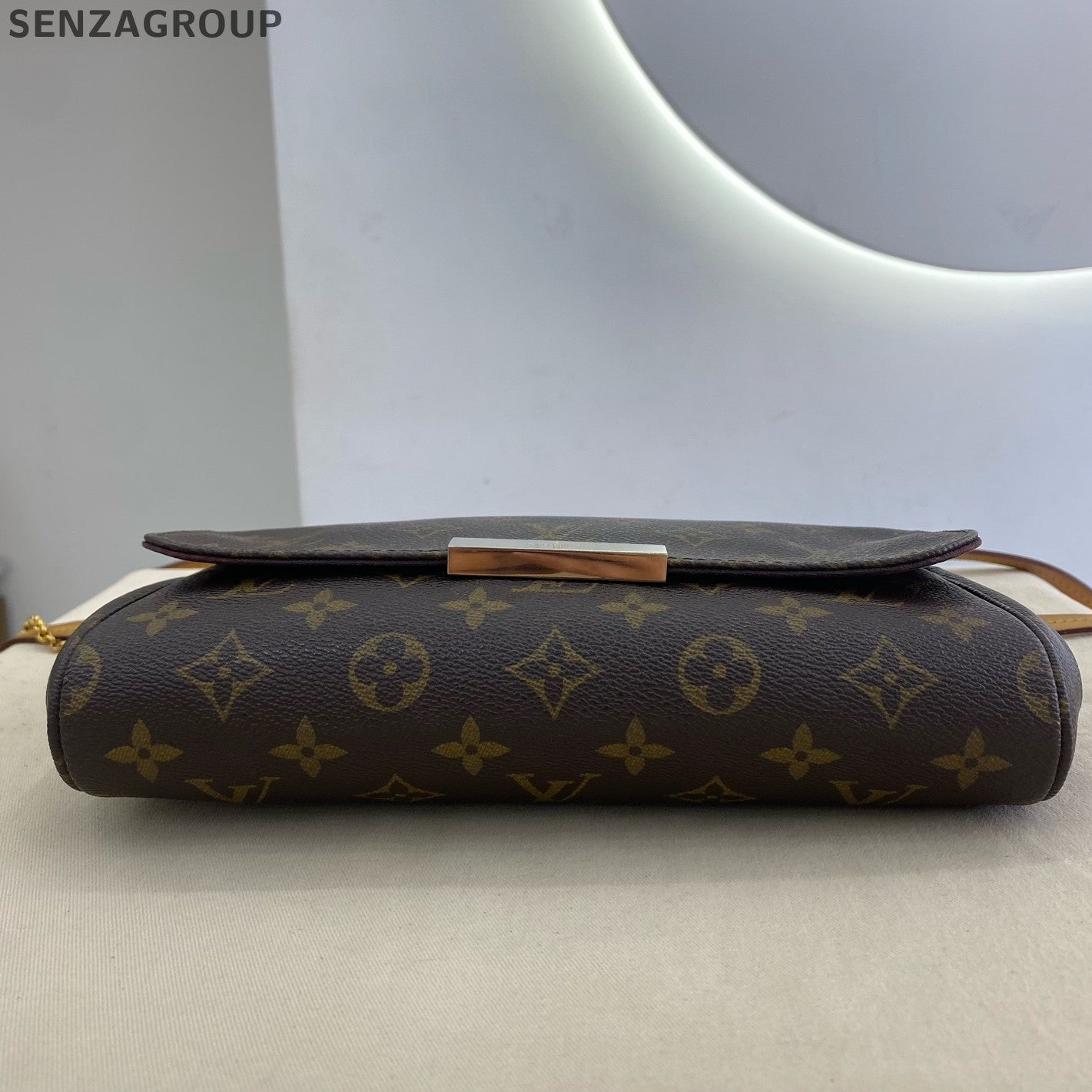 Louis Vuitton Monogram Shoulder Crossbody Bag Brown Classic Women's