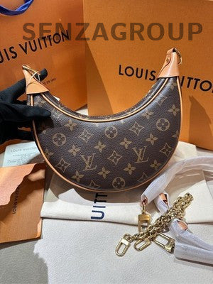 Louis Vuitton Brown Gold Chain Shoulder Bag - Classic Women's Fashion