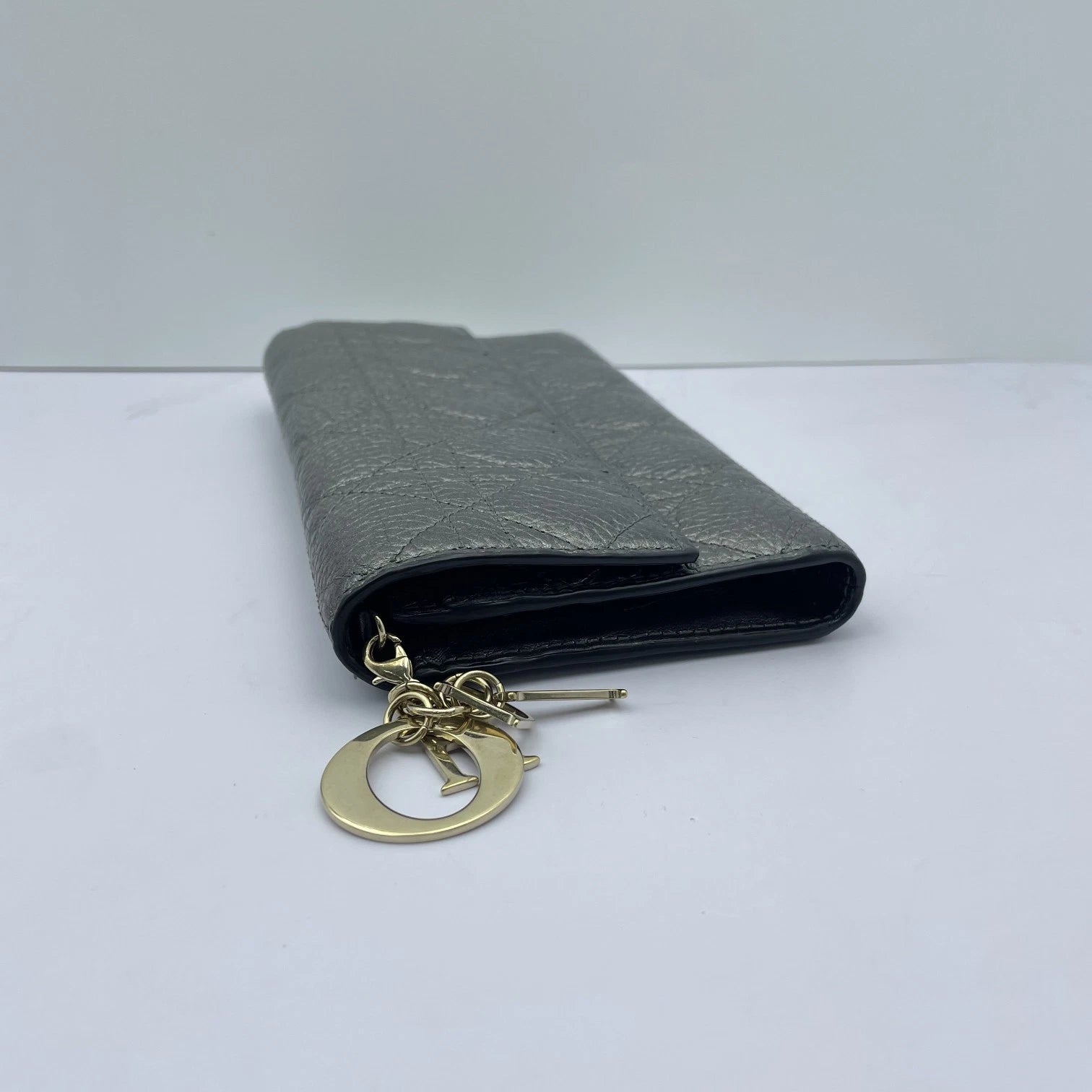 Dior Cannage Gray Clutch Bag For Women