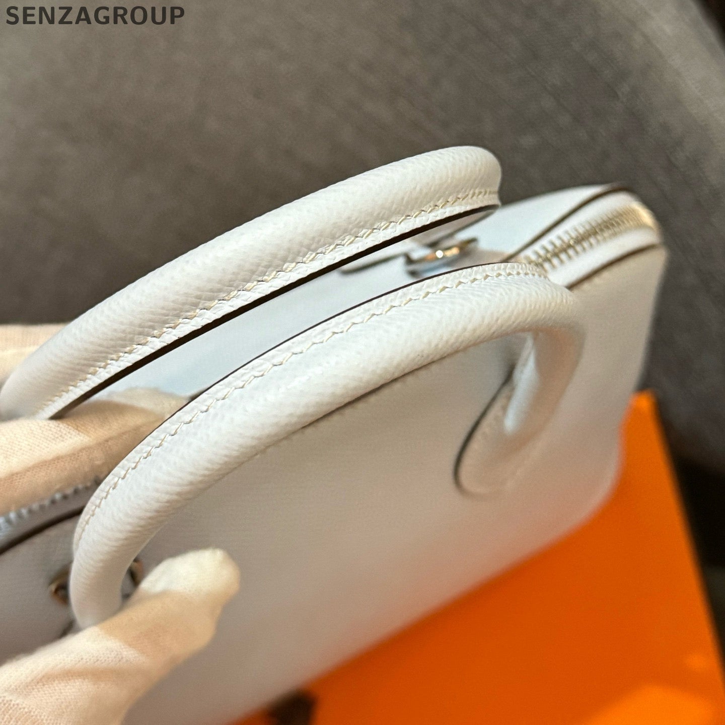 Hermès Bolide 25 Bag White Silver Hardware Classic Women's Handbag