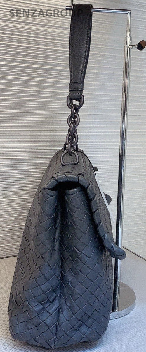 Bottega Veneta Olympia Shoulder Bag Elephant Grey Women