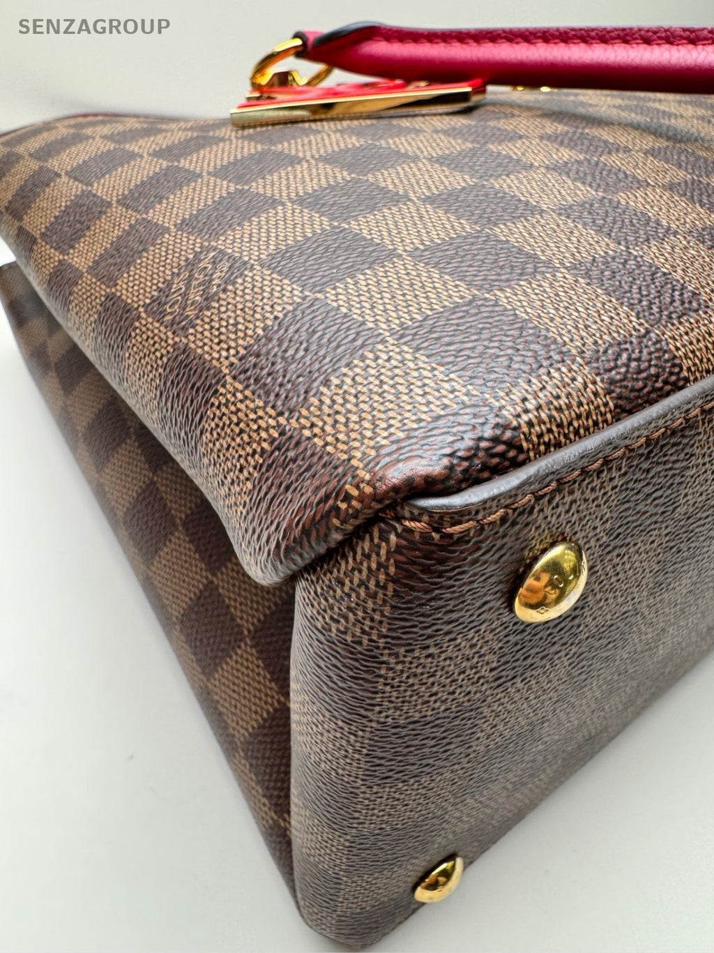 Louis Vuitton Riverside Damier Ebene Top Handle Tote Bordeaux Almost Brand New