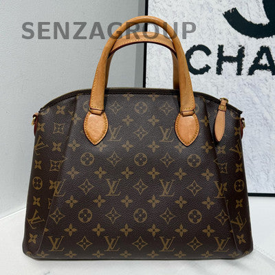 Louis Vuitton Monogram Rivoli MM Brown Gold Buckle Handbag Shoulder Bag