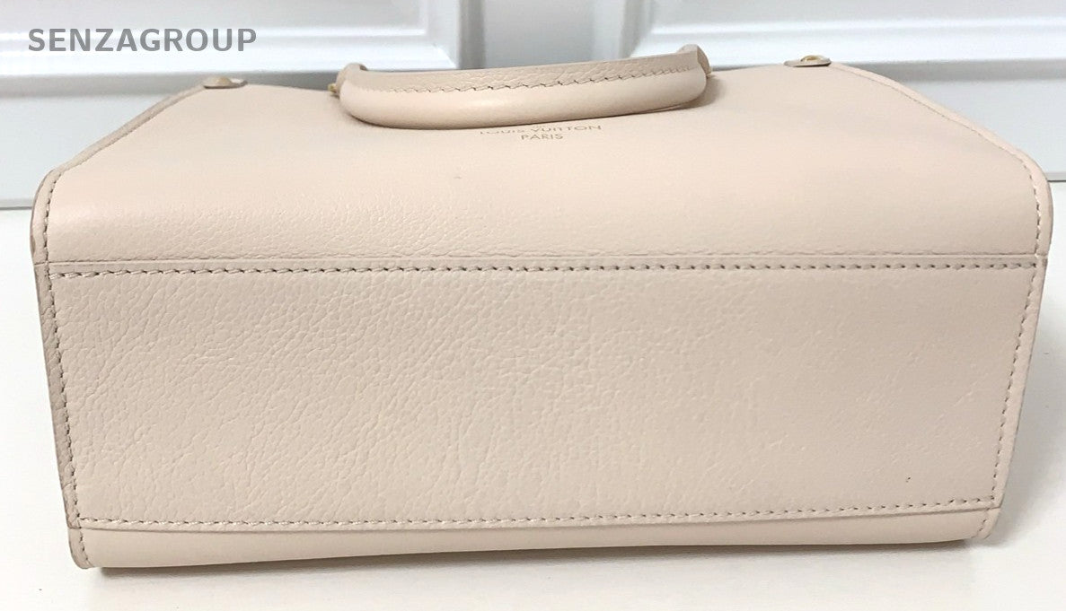 Louis Vuitton Lock & go tote Top Handle bag Calfskin Handbag Women Nude pink