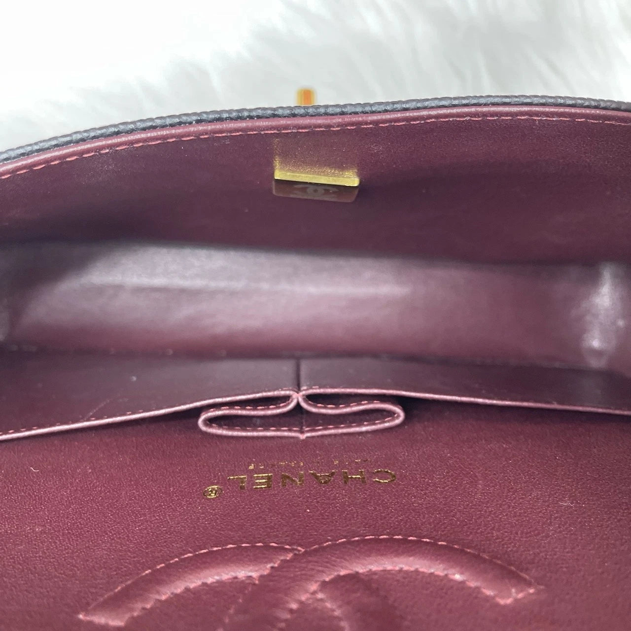 CHANEL Classic CF Black Leather Shoulder Crossbody Bag For Women