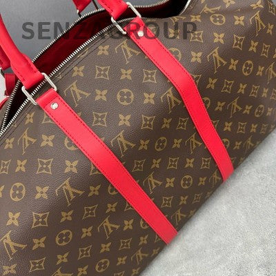 Louis Vuitton Keepall 50 Bandoulière Travel Bag Unisex Classic