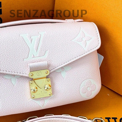 Louis Vuitton Pink Monogram Canvas Pochette Métis Chain Crossbody Bag