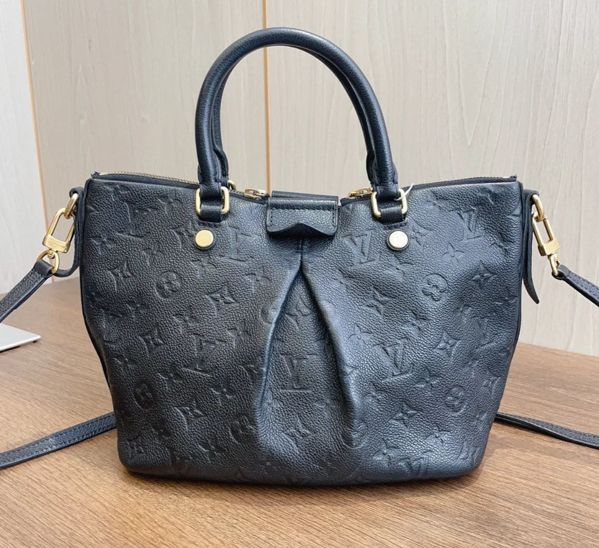 Louis Vuitton Mazarine Monogram Calfskin Top Handle Bag Crossbody Bag Women