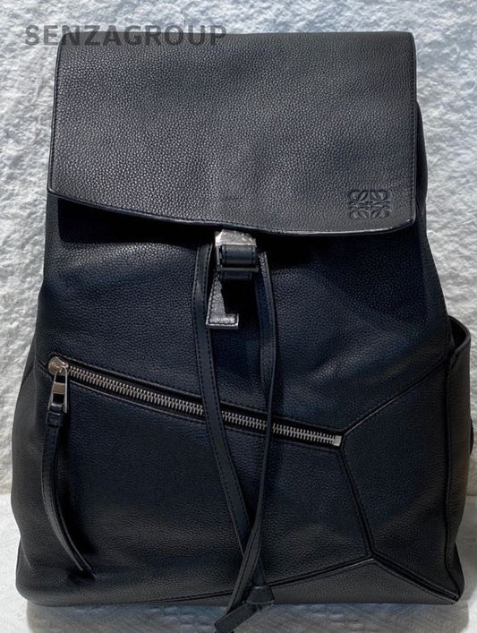 Loewe Puzzle Backpack Shoulder Bag Black Unisex Adults