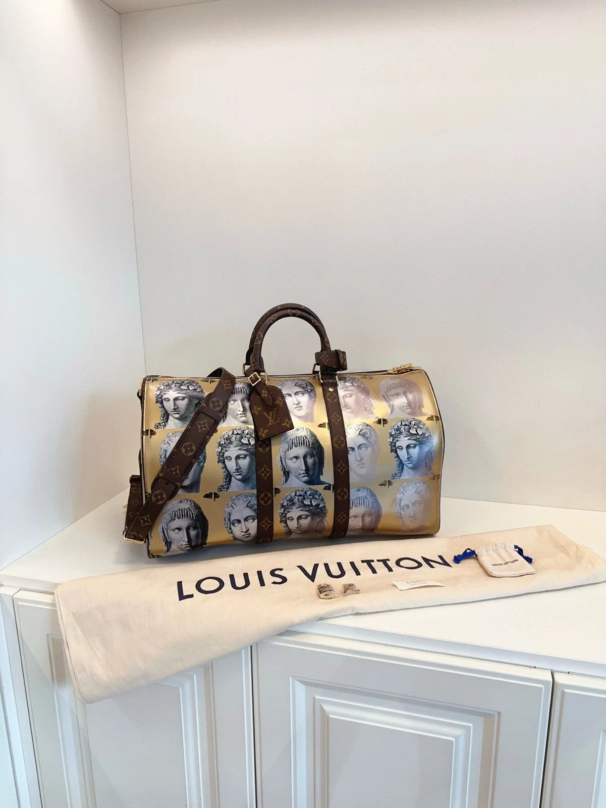 Louis Vuitton x Fornasetti Limited Keepall45 Travel Bag Women