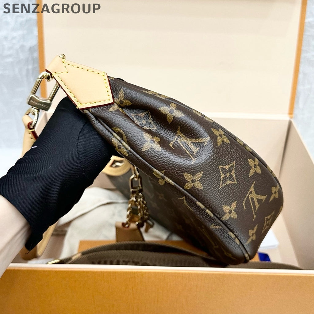 Louis Vuitton Looping Monogram Shoulder Bag Brown Classic Women