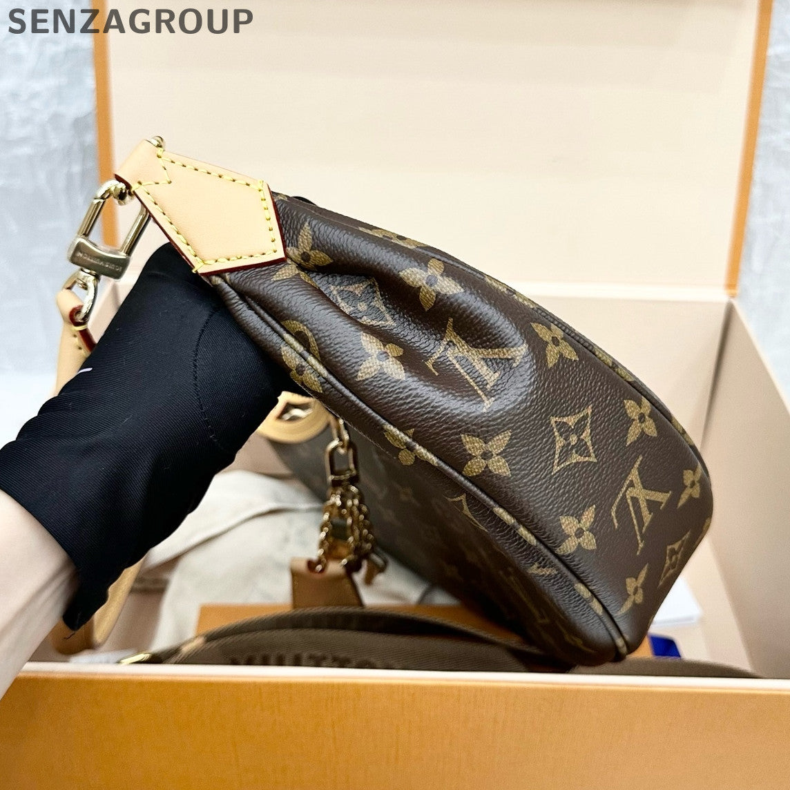 Louis Vuitton Looping Monogram Shoulder Bag Brown Classic Women