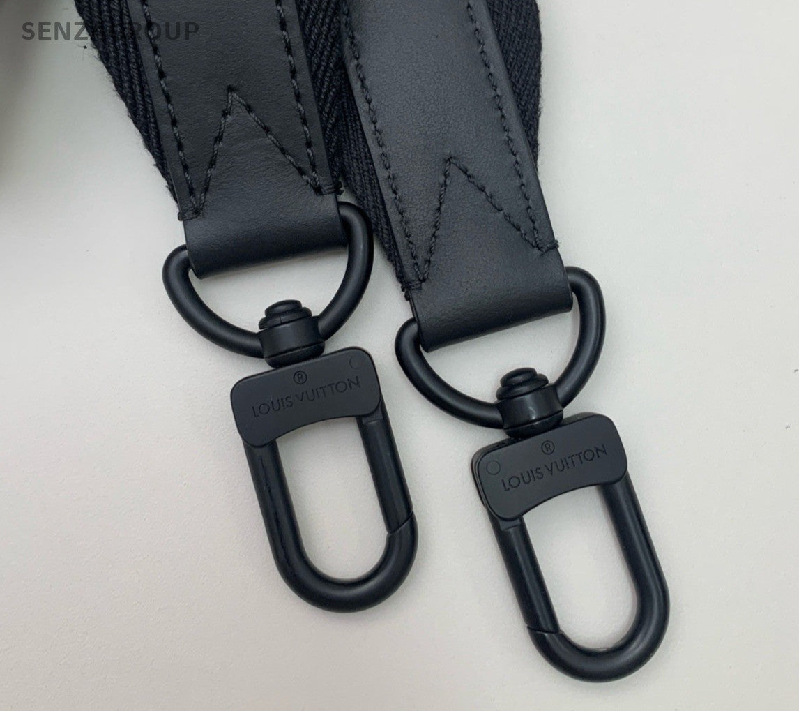 Louis Vuitton Keepall25 Monogram Top Handle Bag Crossbody Black Unisex Adults