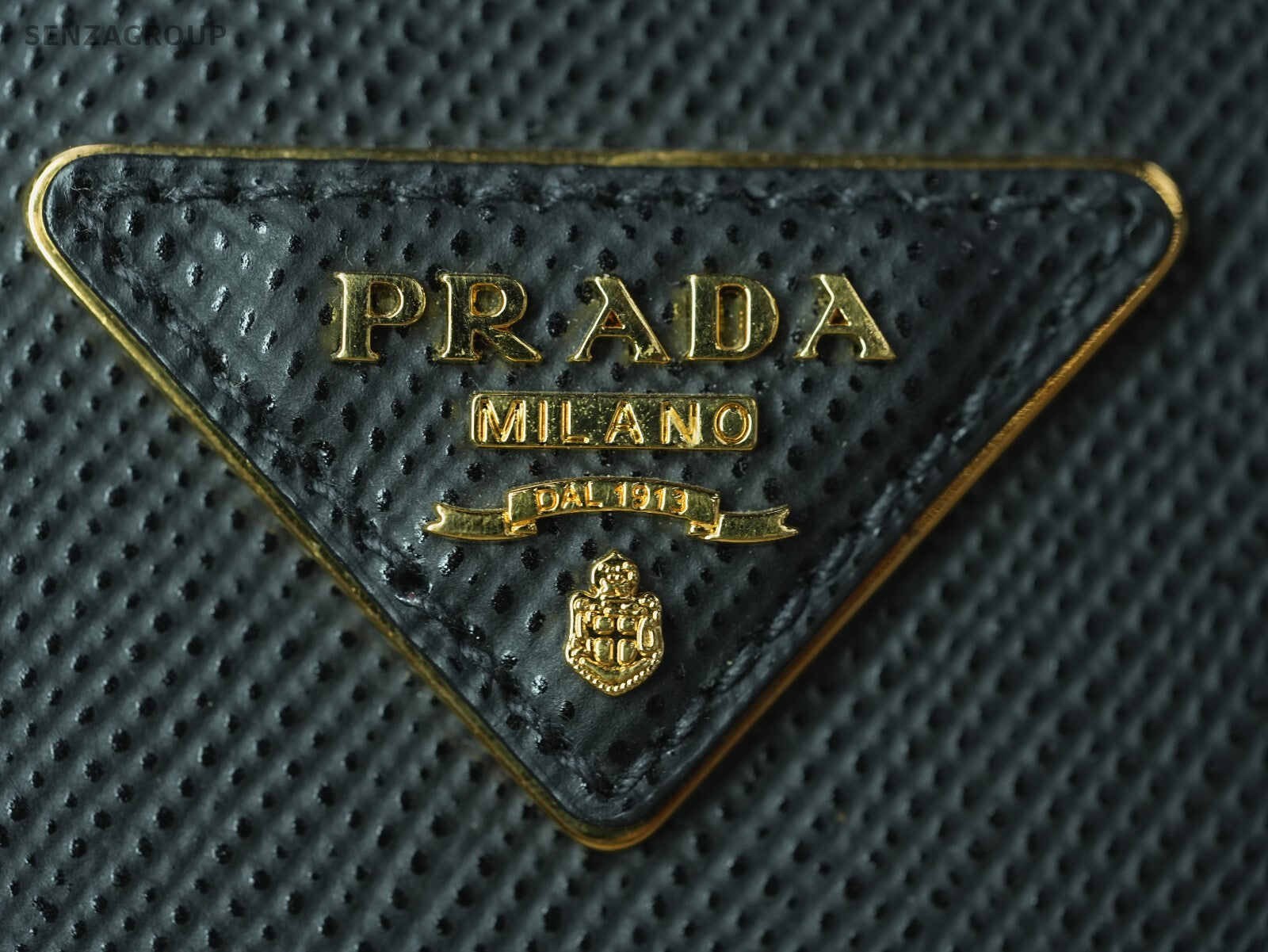 PRADA Saffiano Double Shoulder Handbag