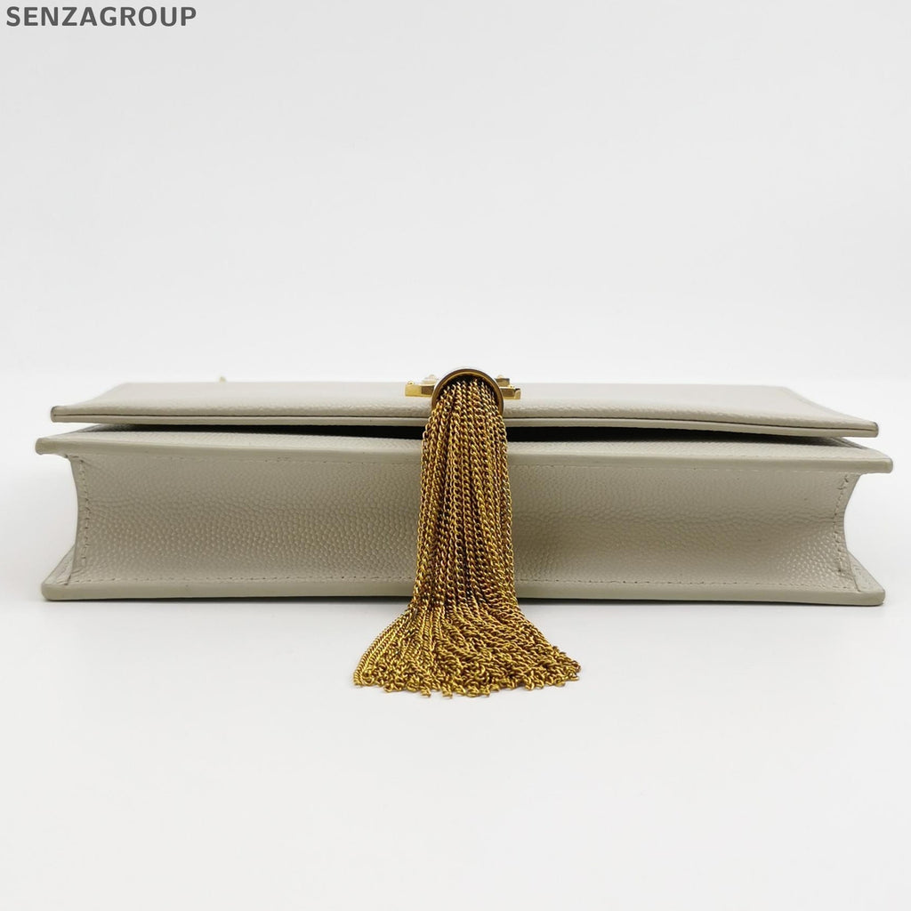 YSL Saint Laurent Kate Tassel Chain Crossbody Bag Gold Classic Women