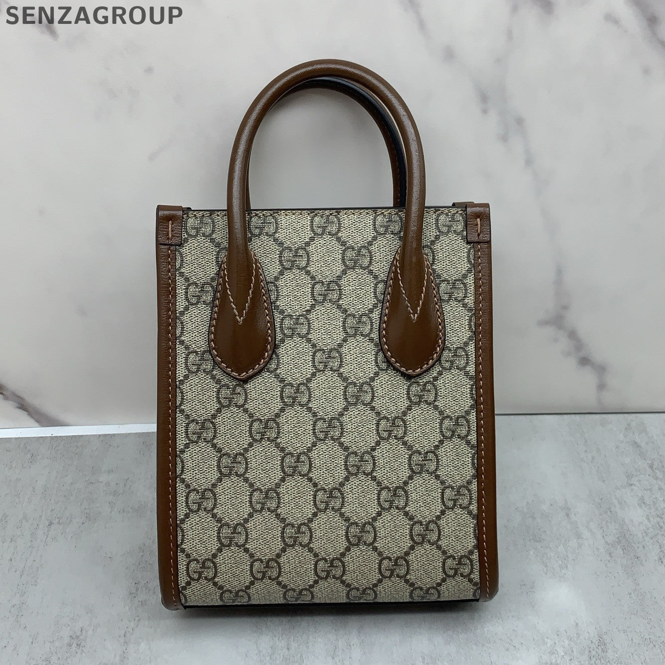Gucci GG Canvas Brown Tote Bag - Classic Women's Handbag