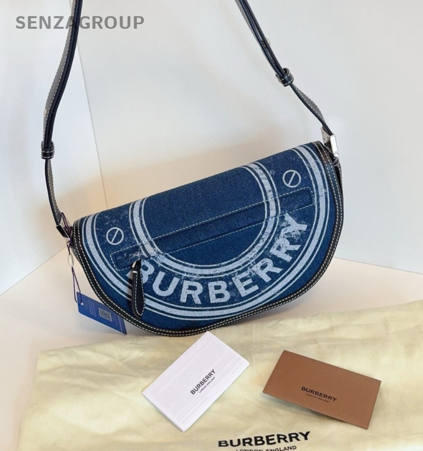 Burberry Olympia PM Denim Shoulder bag Blue