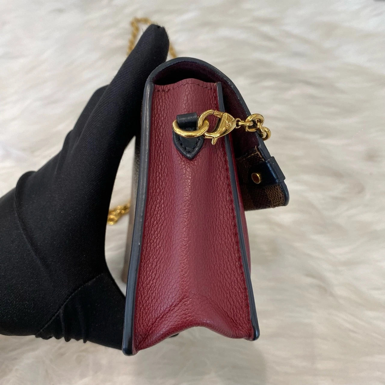Louis Vuitton Vavin Damier Shoulder Bag Chain Bag Excellent