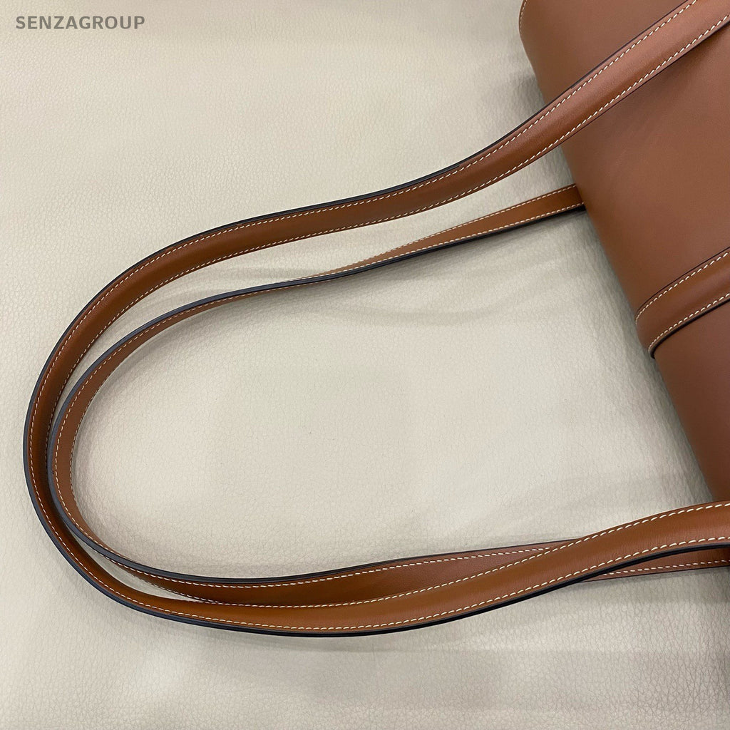 Celine Soft GM Shoulder Bag Brown Gold Unisex Adults Classic Designer
