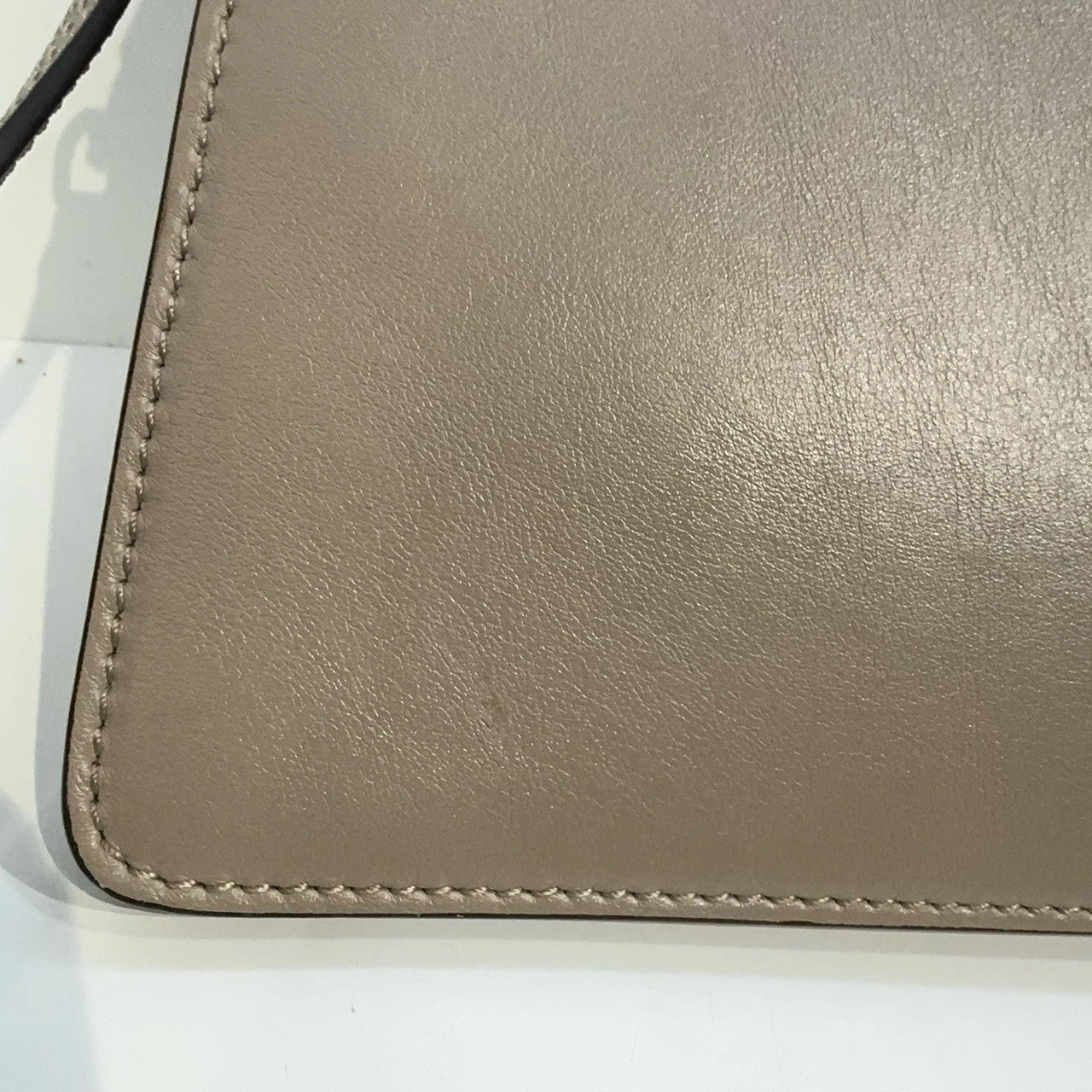Chloe Faye Calfskin Shoulder Crossbody Bag For Women Elephant Gray