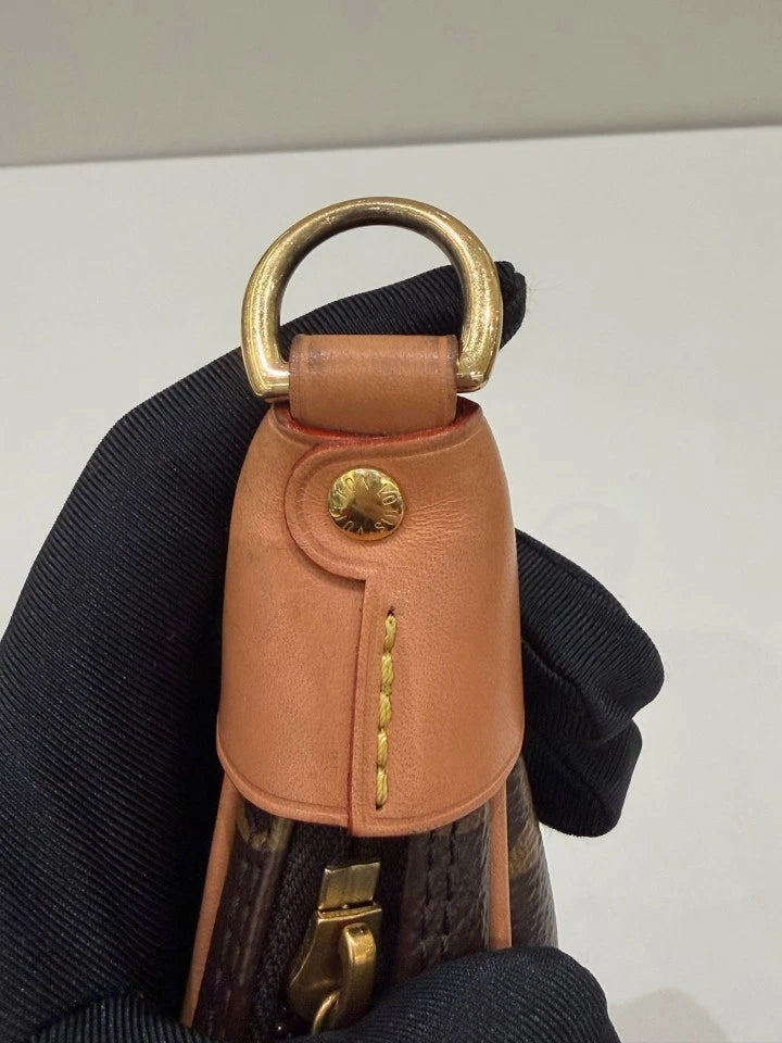 Louis Vuitton Loop Monogram Crescent Gold Chain Shoulder Bag