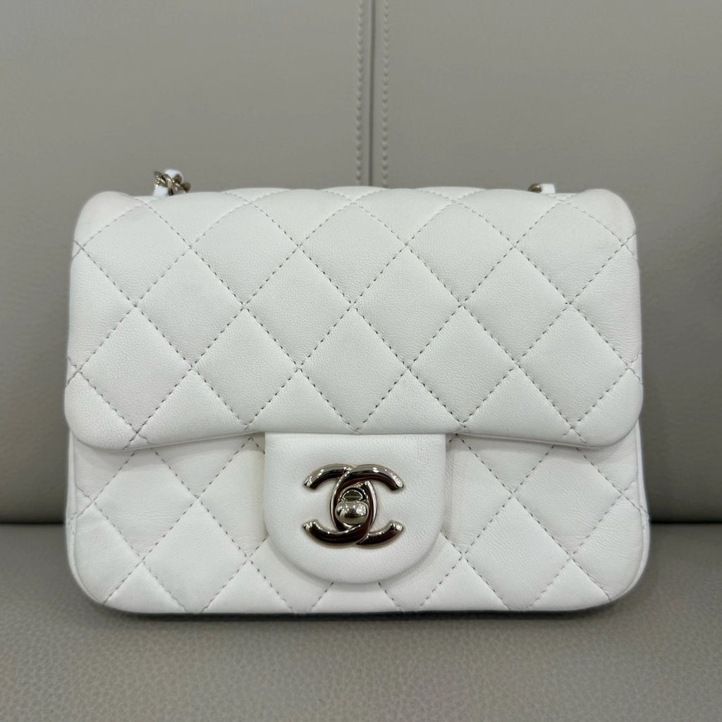 CHANEL CF Square Lambskin Shoulder Crossbody Bag For Women