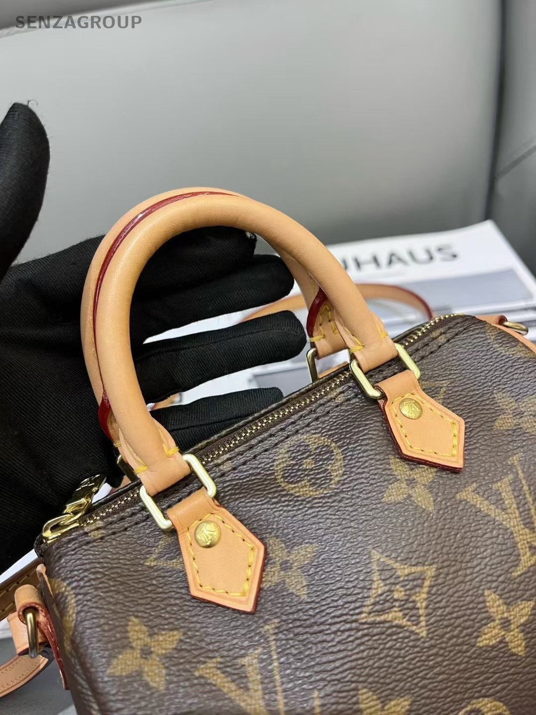 Louis Vuitton Nano Speedy Monogram Top Handle Shoulder bag Crossbody Women