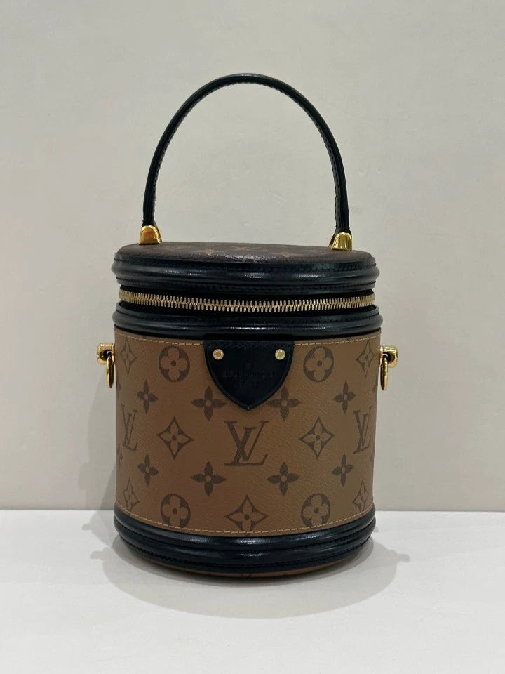 Louis Vuitton Canvas Chip Bucket Handbag For Women