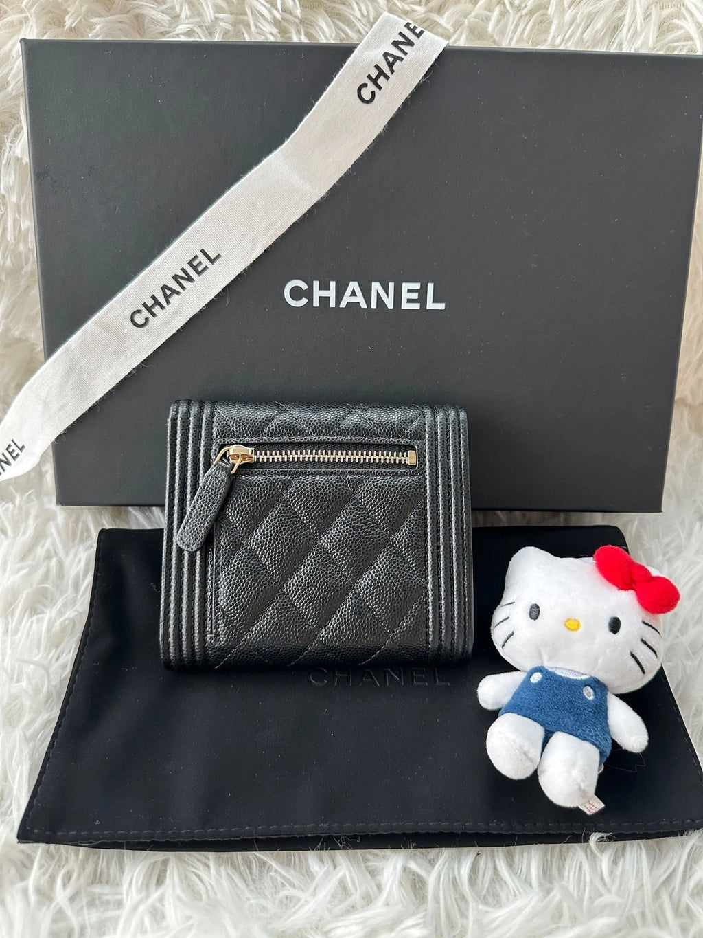 New Authentic CHANEL LeBoy Calfskin Wallet For Women