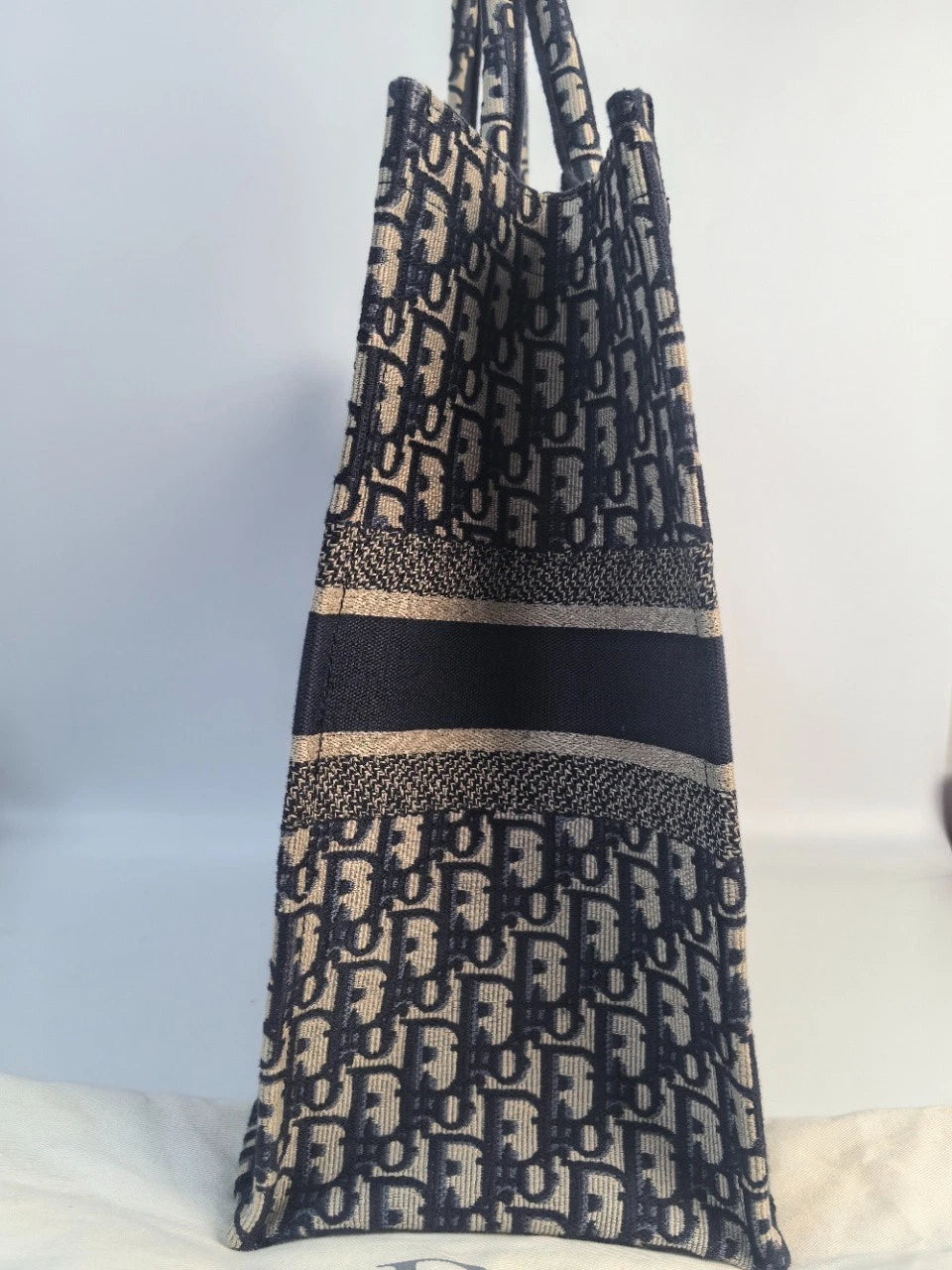 Dior Sj0001 Xp02083 Christian Large Book Tote Bag Excellent