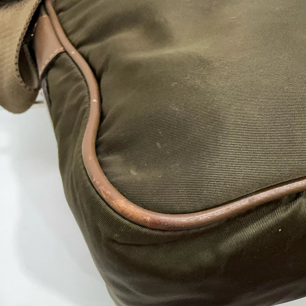 PRADA Nylon Military Green Camera Shoulder Crossbody Bag For Women