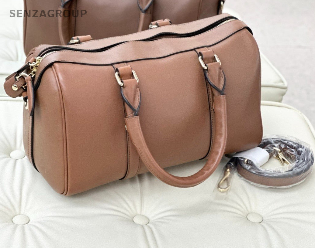 Burberry Speed Equestrian Knight Device Calfskin Top Handle Shoulder Bag Women