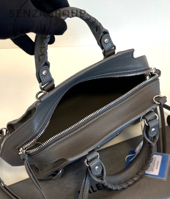 Balenciaga Neo Classic City mini Top Handle 2way  Handbag Crossbody Gray