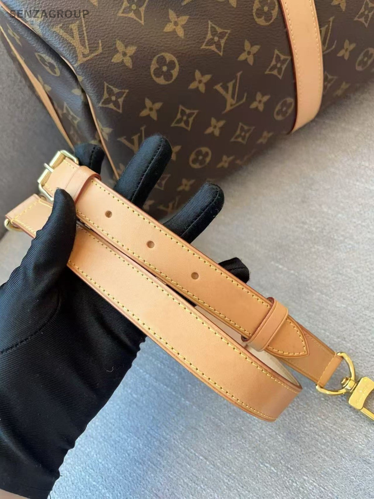 Louis Vuitton Keepall 45 Monogram 2WAY Shoulder Handbag Crossbody Brown