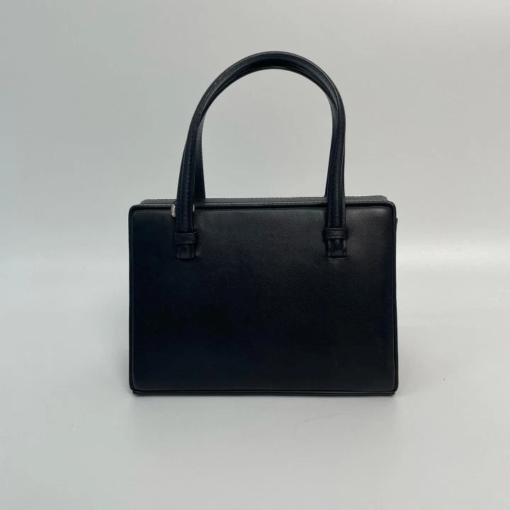Authentic Loewe Black Calfskin Postal Bag Excellent