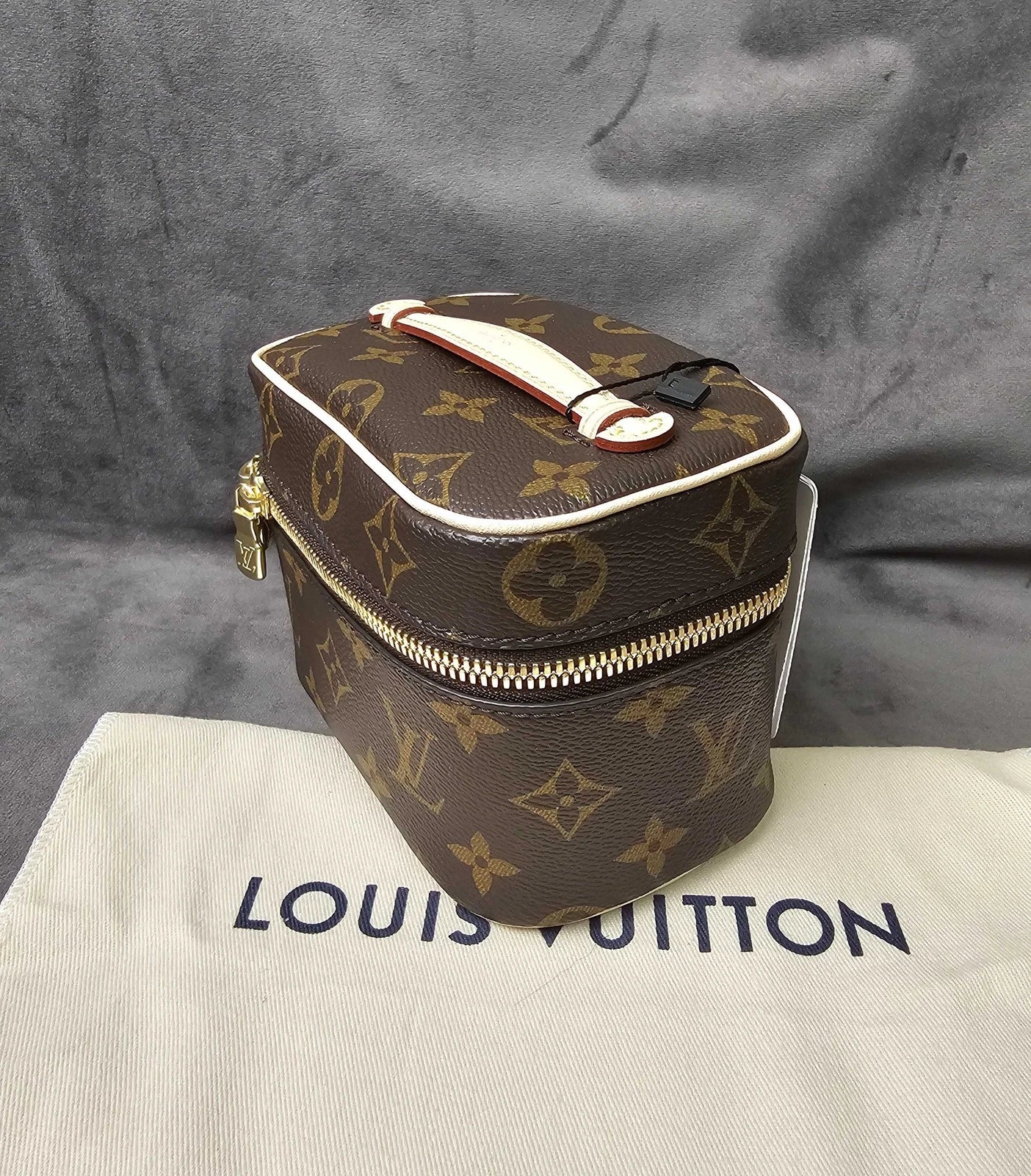 Louis Vuitton Brown Monogram Canvas Nice Nano Cosmetic Pouch Women