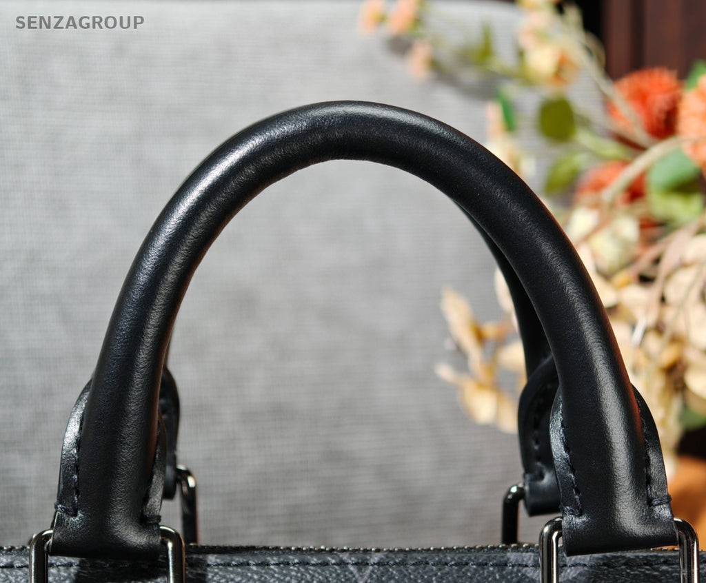 Louis Vuitton Keepall35 Top Handle Bag Crossbody Black Silver Unisex Adults