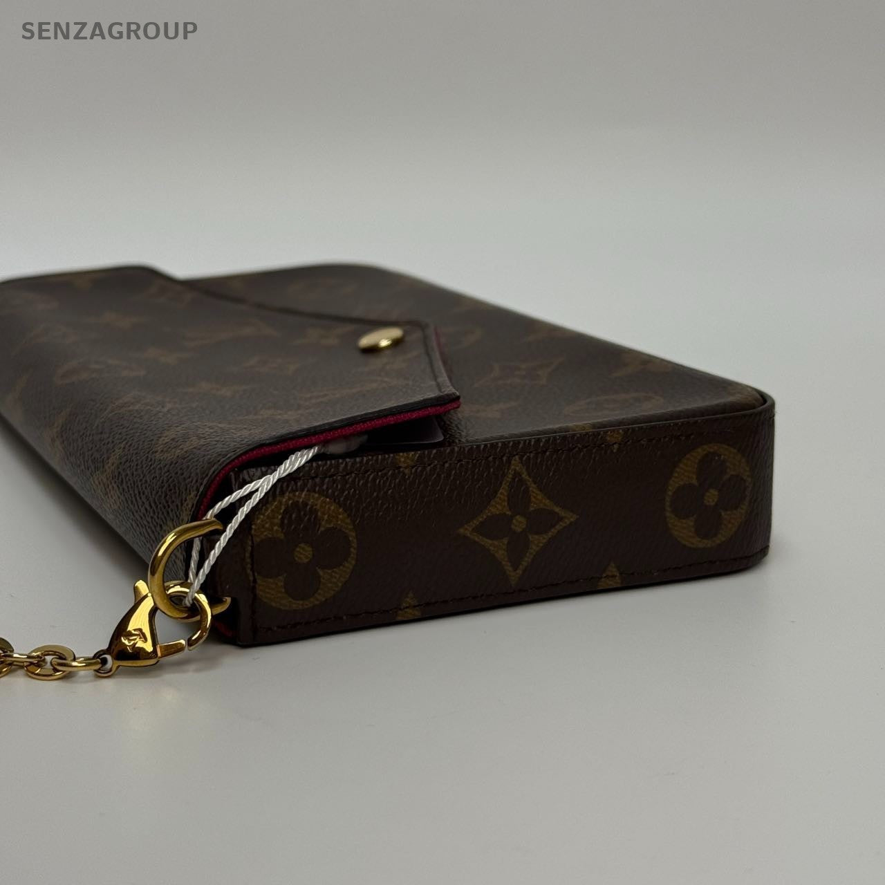 SJ0001  Louis Vuitton Felicie Crossbody Small Brown Canvas/Leather