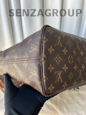 Louis Vuitton Monogram Neverfull MM Tote Shoulder Bag Classic Women