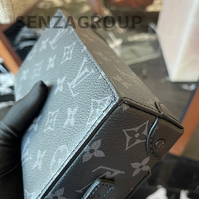 Louis Vuitton Steamer Messenger Bag Monogram Black Unisex Classic