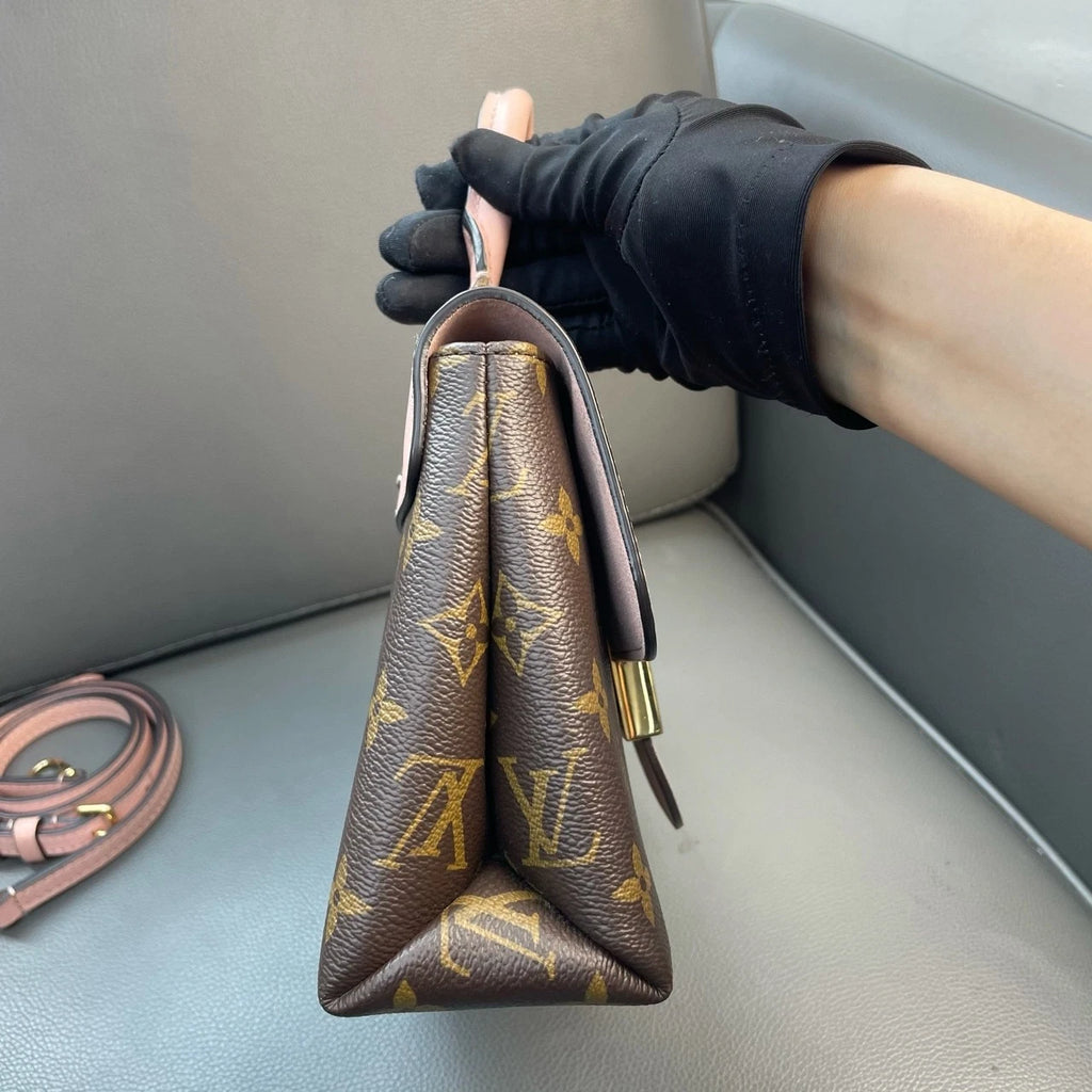 Louis Vuitton Canvas Pink Monogram Locky BB Handbag Crossbody Women