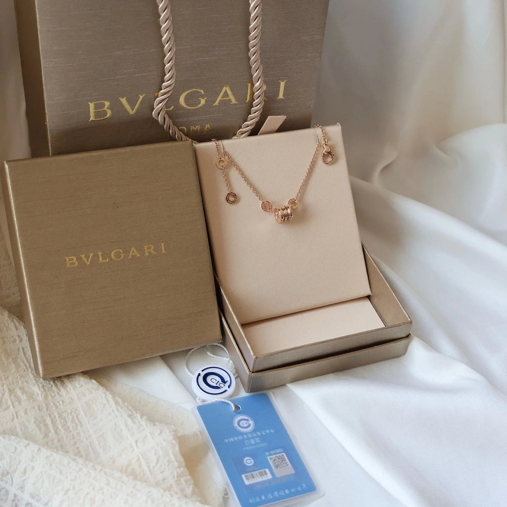 Excellent Bvlgari B.zero1 18K Rose Gold Spring Bracelet, Slim Version Size ML