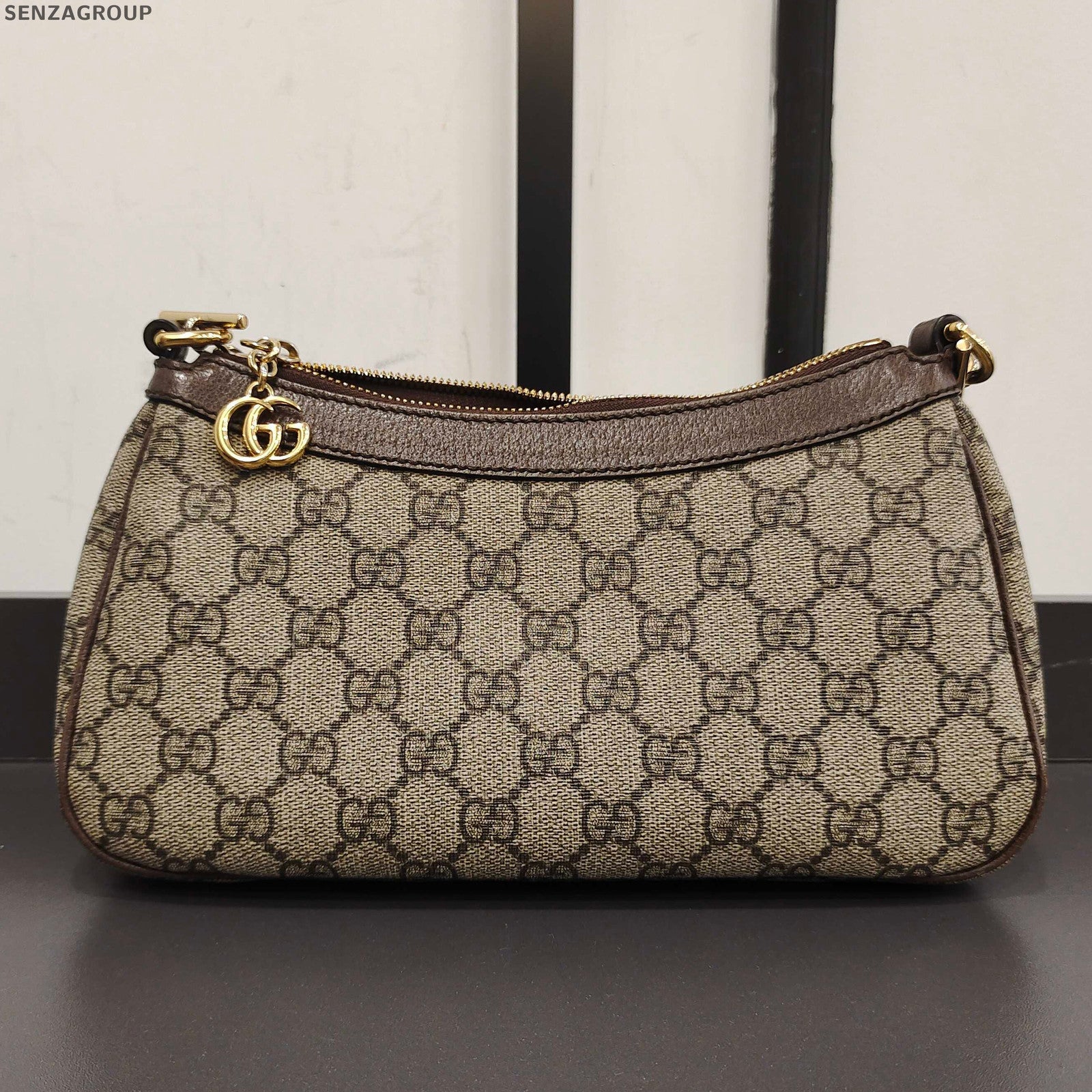 Gucci Ophidia GG Small Brown Beige Shoulder Bag Classic Women